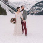 Lake Louise winter wedding inspiration | Naturally Chic (www.naturallychic.ca) | Photo by Darren Roberts Photography
