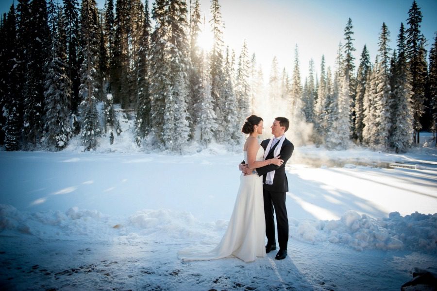 Emerald Lake winter wedding from Naturally Chic| Photo Credit: f8 Photography Inc. 