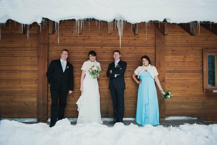Emerald Lake Lodge winter wedding from Naturally Chic| Photo Credit: f8 Photography Inc.